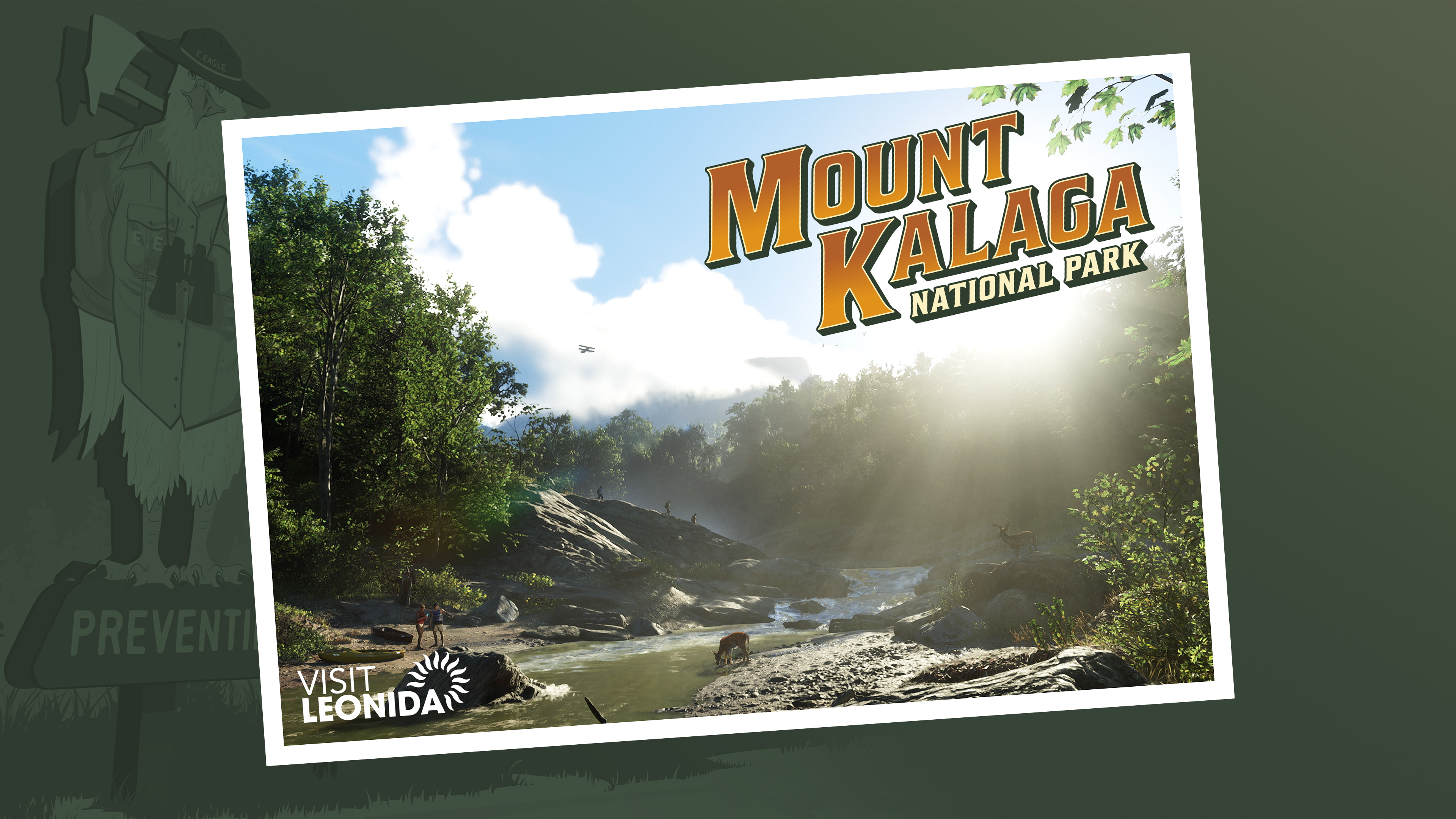 Mount Kalaga National Park official postcard artwork